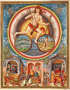 Ms Lat 209 fol.6v Jupiter, uit 